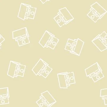 Data protection line vector seamless pattern line Stock Illustration