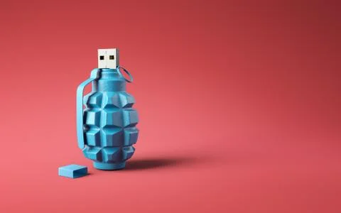 Data protection minimal 3d illustration concept Stock Photos