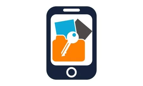 Data Protection Phone Stock-Illustration