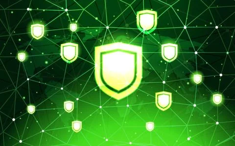 Data protection privacy concept. GDPR. Cyber security network background Stock Illustration