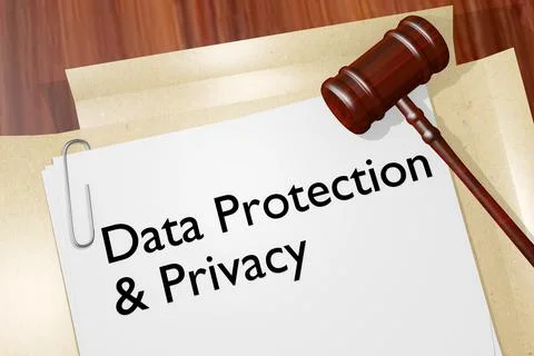 Data Protection &amp; Privacy concept 스톡 일러스트