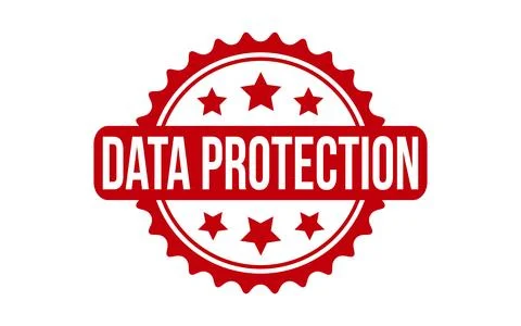 Data Protection Rubber Stamp Seal Vector Illustrazione stock