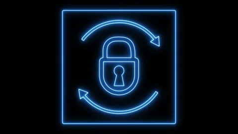 Data protection safety graphics lock online profile database connections wi.. Stock Footage 340998571