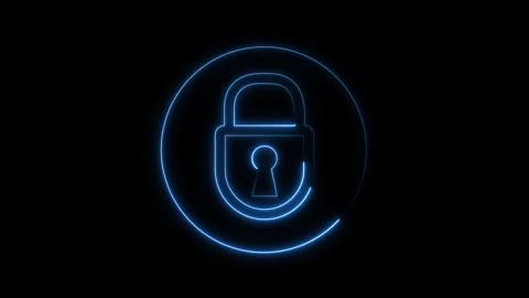 Data protection safety graphics lock online profile database connections wi.. Stock Footage 340998995