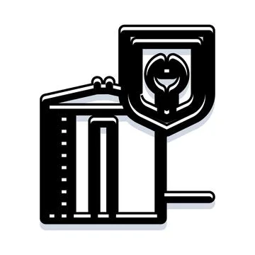 Data protection shield guarding sensitive server information 스톡 일러스트