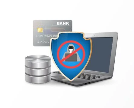 Data protection shield Stock Illustration