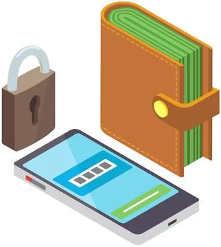 Data protection, software access data as confidential. Man stands holding Ilustración de archivo