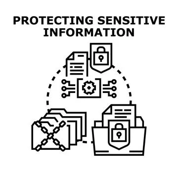 Data protection system ensuring digital information security Stock Illustration