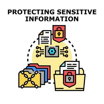 Data protection system ensuring digital information security Stock Illustration