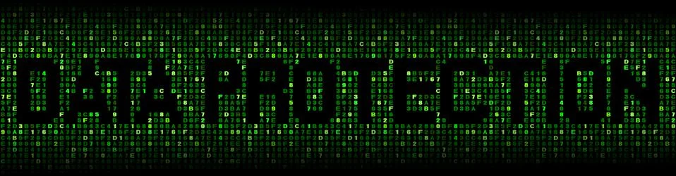 Data protection text on hex code illustration イラスト素材