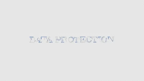 DATA PROTECTION TYPOGRAPHY ANIMATION Stock-Footage 171016262