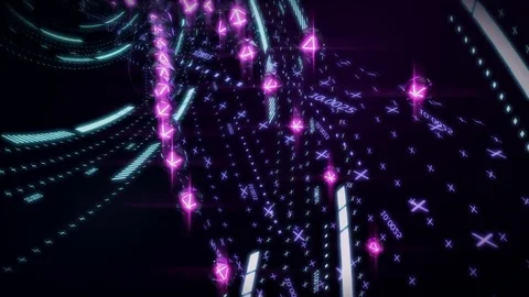 Data Pulse Looping Animation Stock Footage 73652397