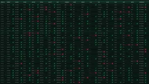 Data Quality Dashboard with Errors and Validation Alerts Video stock 346543728