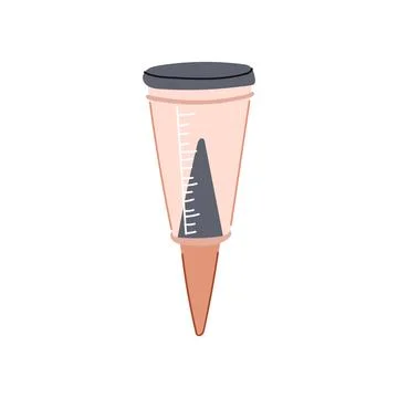 Data rain gauge cartoon vector illustration Illustrazione stock