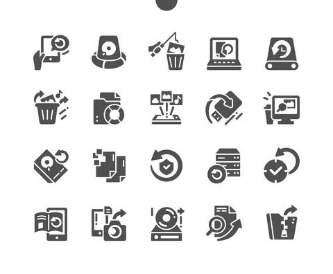 Data Recovery. Data backup, restoration and security. Stockillustratie