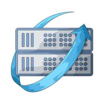 Data recovery illustration Stock Illustration