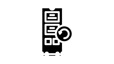 Data recovery repair computer glyph icon animation Stock Footage 326741860