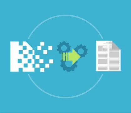 Data recovery, restore, backup concept. Stock Illustration