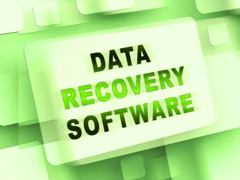 Data Recovery Software Bigdata Restoring 3d Rendering 库存插图