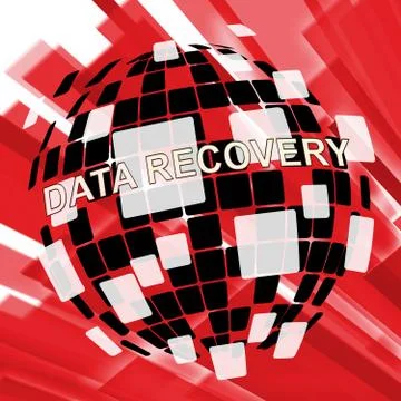 Data Recovery Software Bigdata Restoring 3d Illustration Stock Illustration