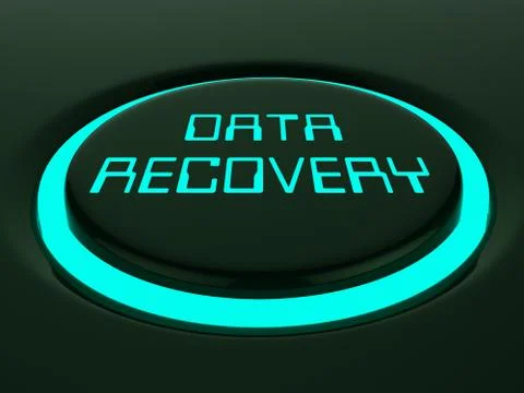 Data Recovery Software Bigdata Restoring 3d Rendering Illustrazione stock