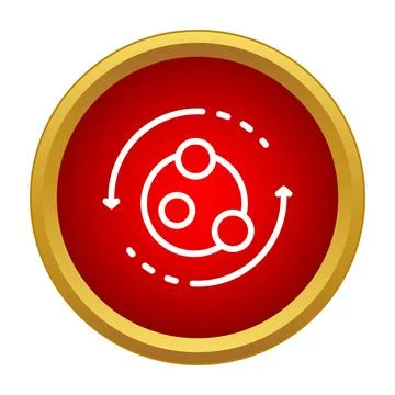 Data refreshing cycle process updating concept icon Stock Illustration