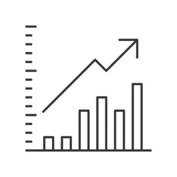 Data report icon, business statistic concept, editable stroke outline Stock Illustration