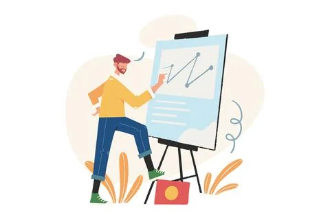 Data Report Illustration Illustrazione stock