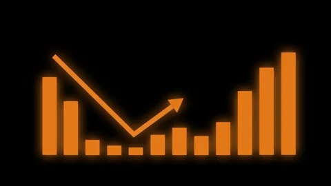 Data Report Presentation with Animated Financial Bar Graph Elements Stock Footage 316785525