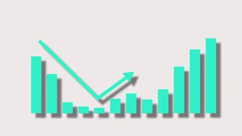 Data Report Presentation with Animated Financial Bar Graph Elements Stock Footage 316785538