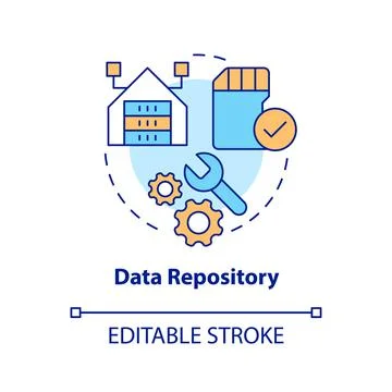 Data repository concept icon イラスト素材