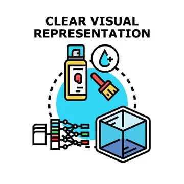 Data representation concept, visualization, and creative process developing 스톡 일러스트