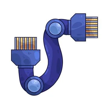 Data route illustration 스톡 일러스트