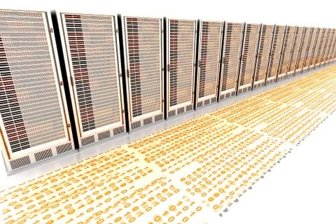 Data rush Stock Illustration