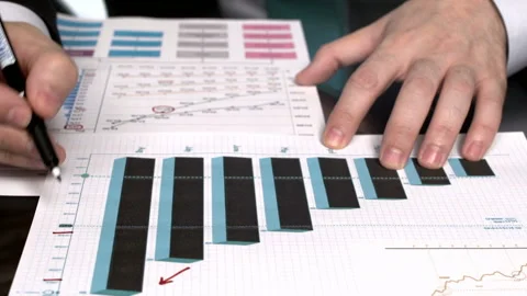 Data sales reports Stock Footage 210212497