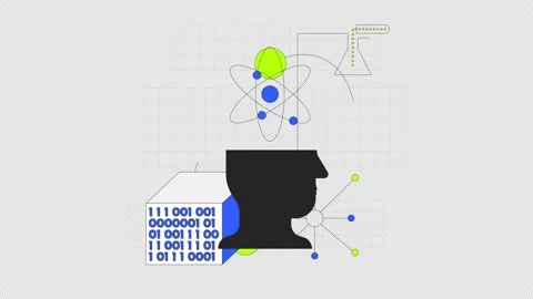 Data science 2D onboarding ui animation Stock Footage 318729090