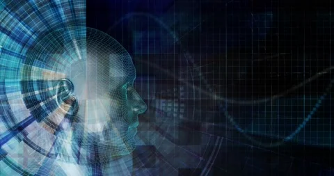 Data Science Abstract Complex Algorithm Calculation Concept Looping Stock Footage 148405383