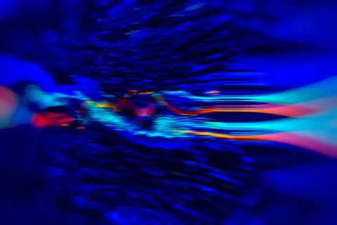 Data Science abstract technological background in vibrant colors with blured  Foto stock