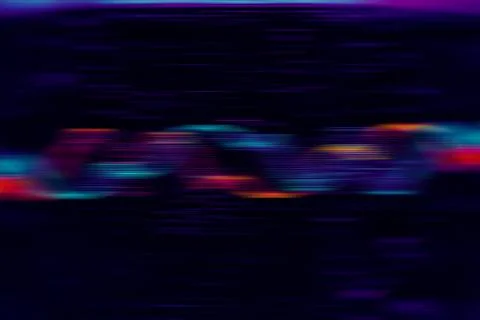 Data Science abstract technological background in vibrant colors with blured  Stock Photos