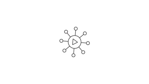 Data science algorithm analytics animated vector icon Stockbeeldmateriaal 338216230