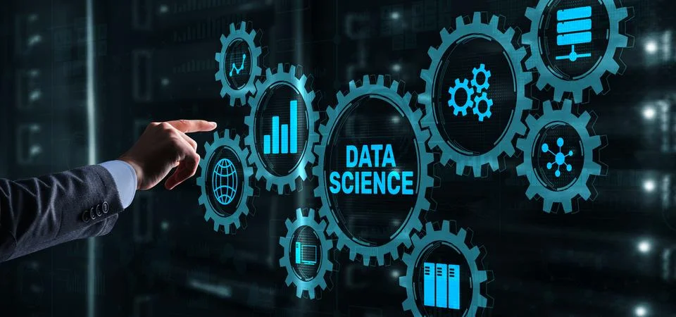 Data science analytics. Internet and technology concept concept Stock Photos