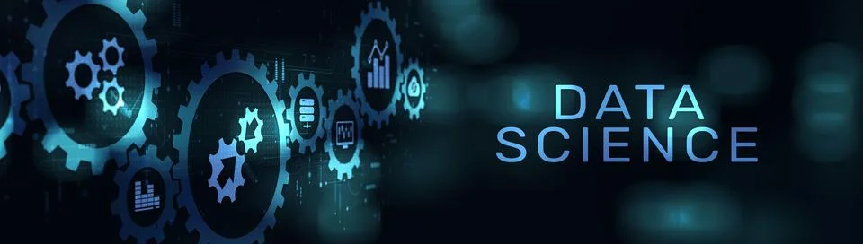 Data Science Analyzing and Interpreting Complex Data on a Wide Banner, Busine 写真素材