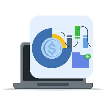 Data science and big data concept. Analysis. 스톡 일러스트