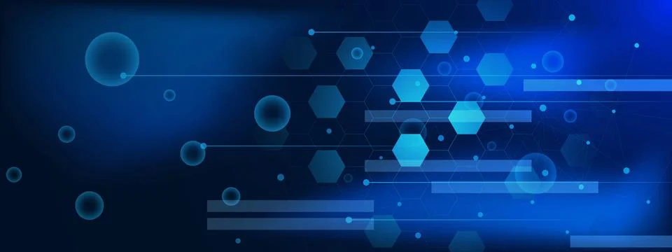 Data science and information technology. Big data visualization. Stock Illustration