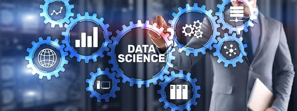 Data science business analytics internet technology concept Stock Photos