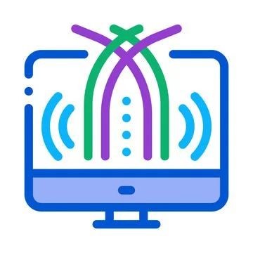 Data science color icon vector illustration sign 스톡 일러스트