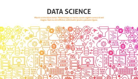 Data Science Concept Stock Illustration