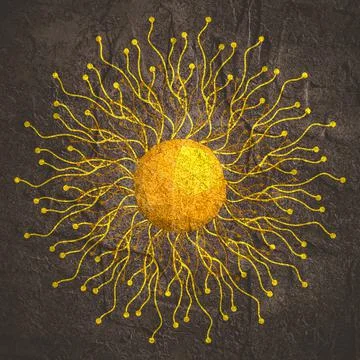 Data science concept. Lines with dots connected style Stock Illustration