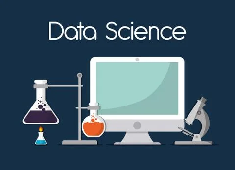 Data Science design , vector illustration Stockillustratie