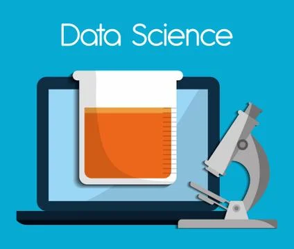Data Science design , vector illustration Illustrazione stock